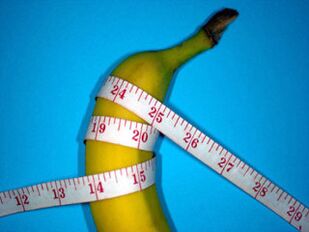 банана и центиметар симболизују увећан пенис